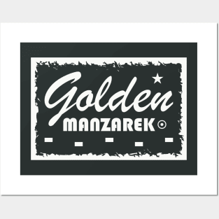 Golden Manzarek (White) Posters and Art